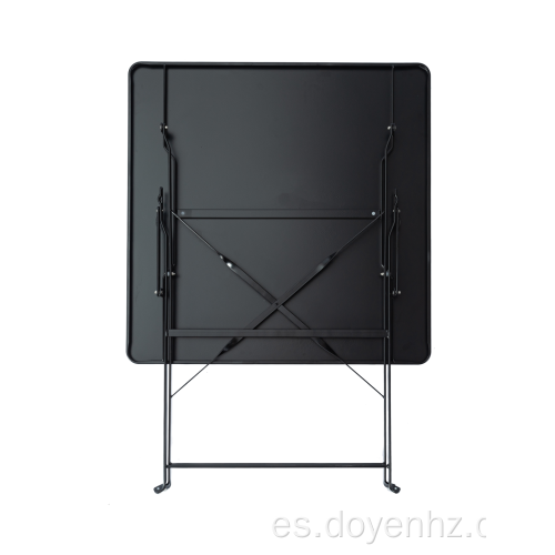 Mesa plegable cuadrada estirada de metal de 70 cm